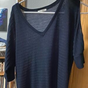 Maurices light weight sweater with cut out shoulder